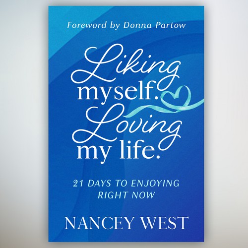 Text-dominant feminine design for a self-help book