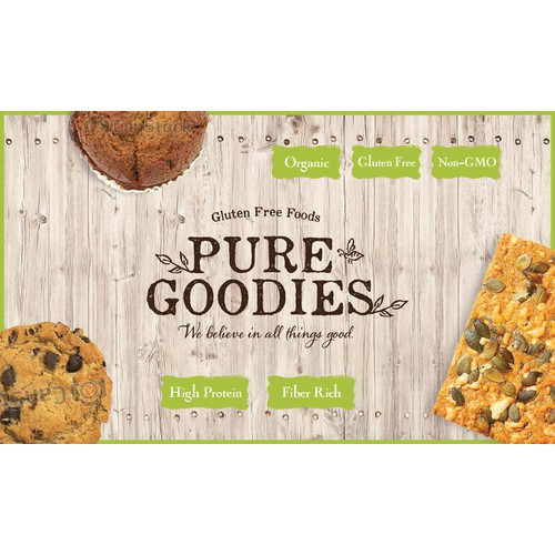 earthy gluten free food company needs Banner for farmers market