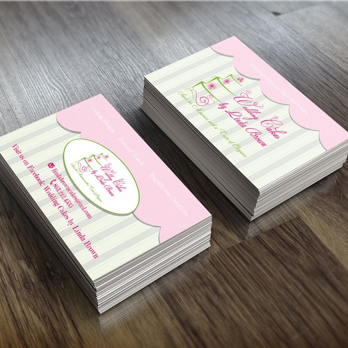 Business cards for Wedding Cakes by Linda Brown