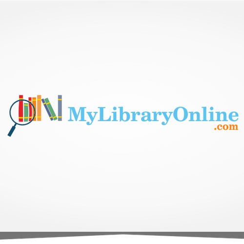 Create a modern and inspiring logo for MyLibraryOnline