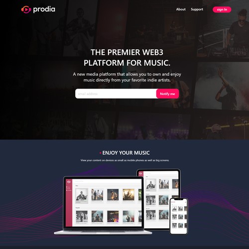 Home page design 