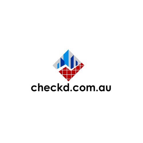 A vibrant logo for checkd.com.au.