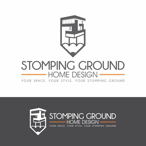 Unique logo for our unique name – Stomping Ground Home Design - Guaranteed