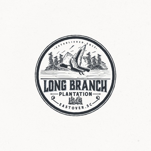 LONG BRANCH logo design