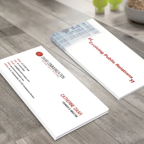 Business Card design for a Public Relation Agency