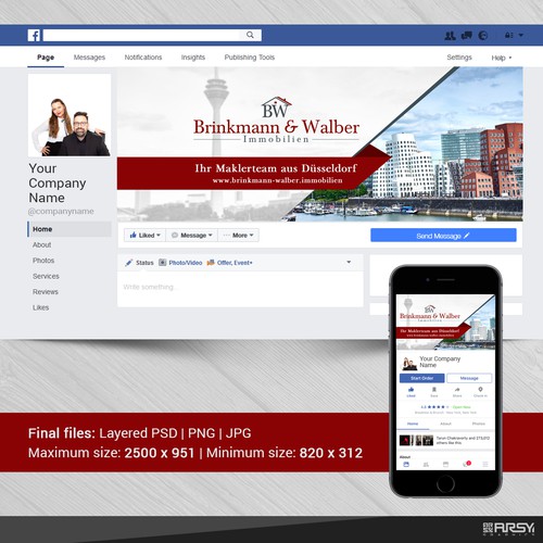 :: Facebook Cover for "Brinkmann & Walder"