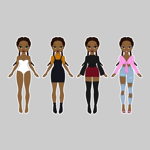Paper doll design