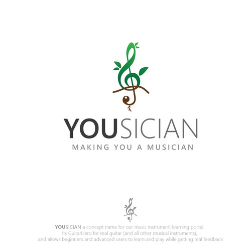 Logo for Yousician - the future of music learning!