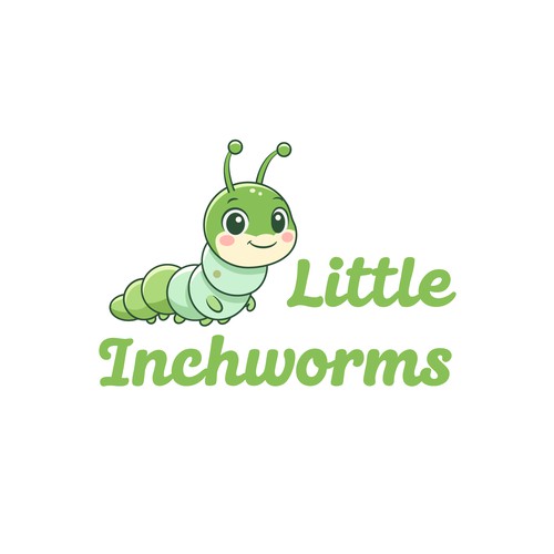 Fun Inchworm Logo for Toddler Brand