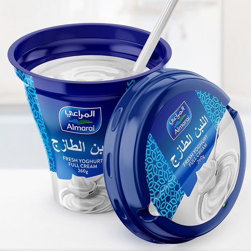 Almarai yoghurt packaging