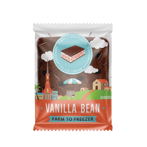 Packaging design for ice cream sandwiches