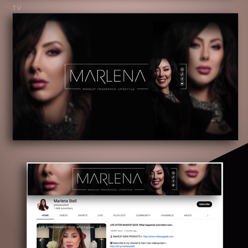 YouTube Cover Design for a Famous Blogger
