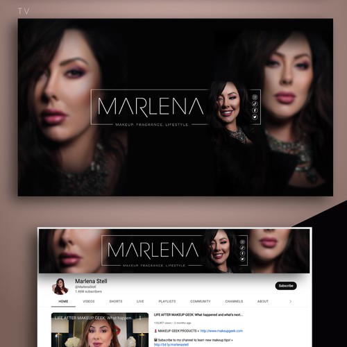 YouTube Cover Design for a Famous Blogger