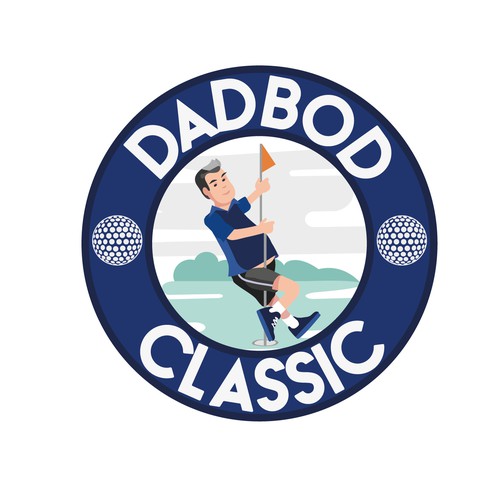 DadBod Classic Golf Club Logo Design