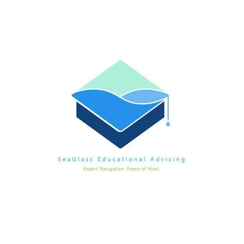 SeaGlass Education Advising concept logo
