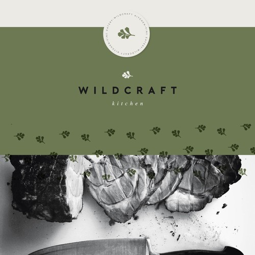 Creative logo for Wildcraft Kitchen // vibrant, hip and healthy cuisine