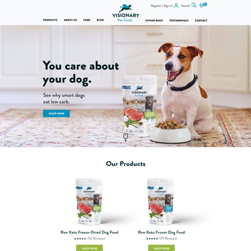 Dog Food Website