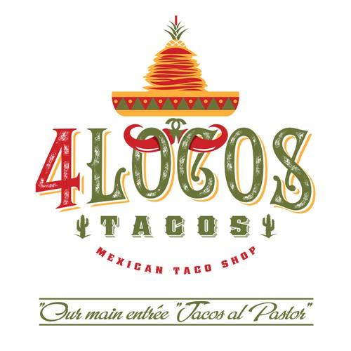 Mexican taco shop logo
