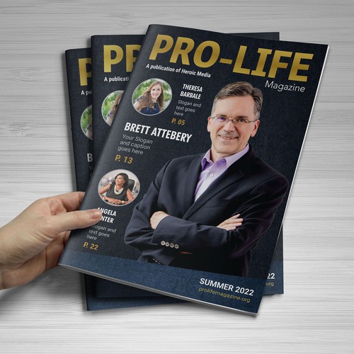 Magazine Cover Design for Pro Life