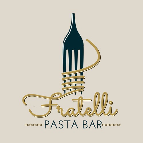 logo concept for sophisticated pasta bar