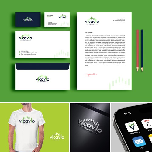 Vicavio Indicators Logo & Brand Idendity