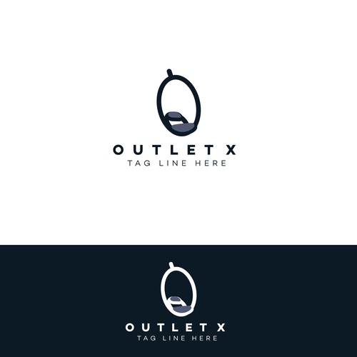 Clean, powerful logo for a Luxury lifetsyle outlet selling furniture, homeware & gifts