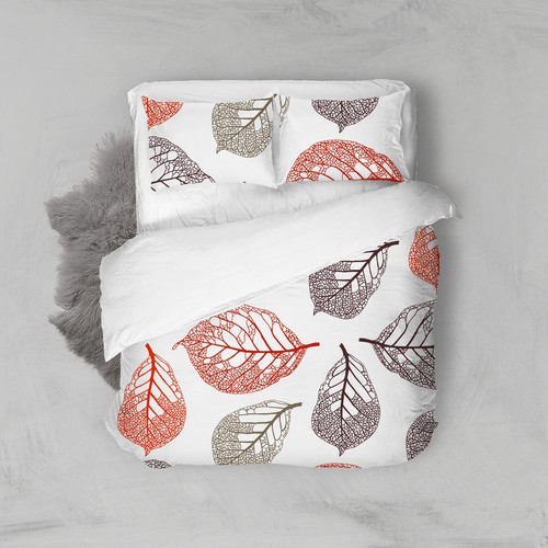 Magnolia leaves. Seamless pattern for  duvet covers. 