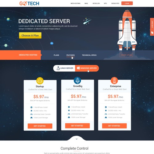 GOTECH DESIGN HOSTING THEME