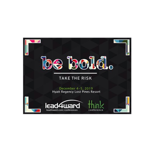 Postcard for be bold.