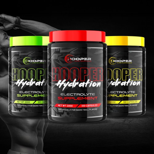 Hooper Hydration – Electrolyte Supplement Packaging Design