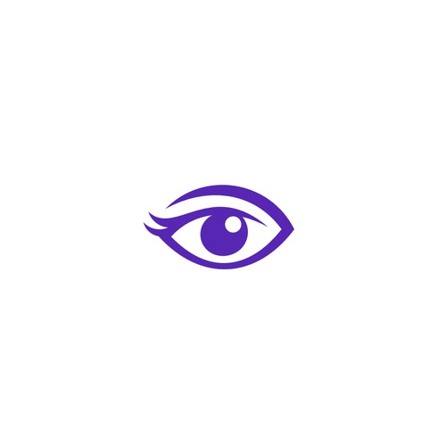 Telescope streaming platform.Design a female eye as the logo.