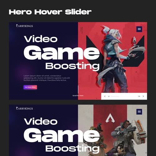 Game Boosting Landing Page