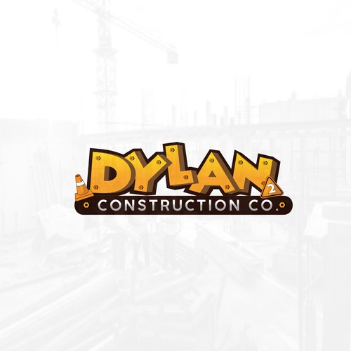 Playful Construction Company Logo For Branded Kids Birthday Party
