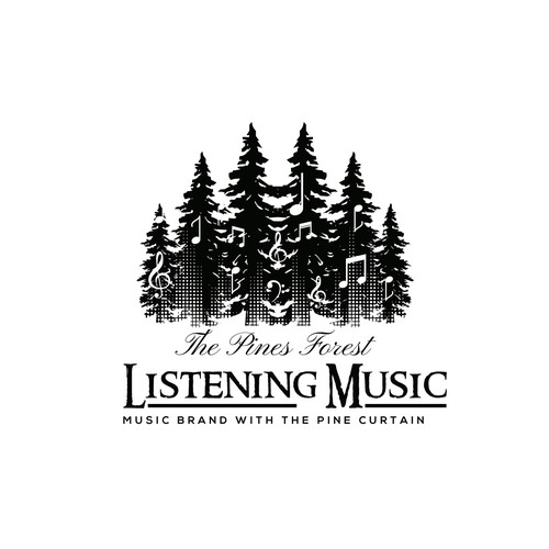 The Pine Listening Music Logo