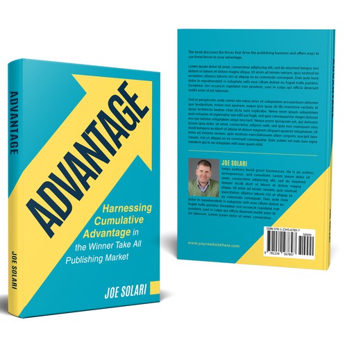 Simple, bold, and clean cover for Advantage book cover