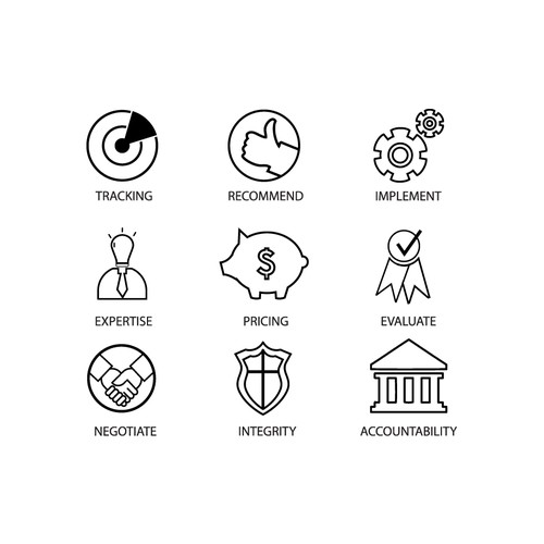 Simple icons for a Consulting Company's Website