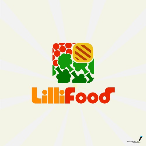 LilliFood logo design