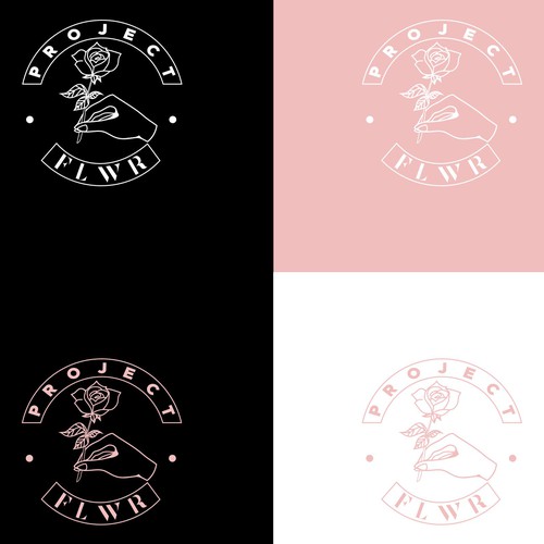 Project F.L.W.R For Donation Logo design