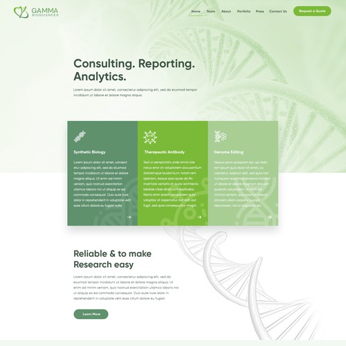 a sharp, fresh and cool site for biopharma