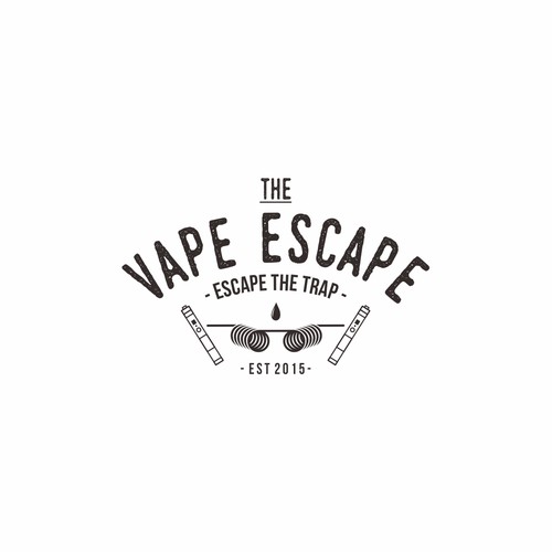 logo concept for vape escape