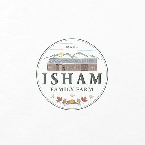 Logo for Isham family farm