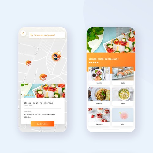 App concept for your menu