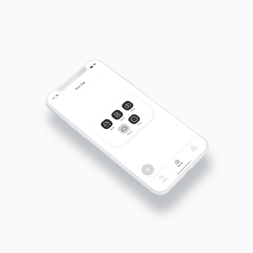 Pure and streamlined design for a Fax App.