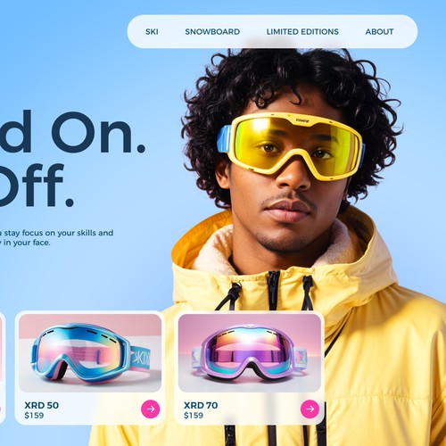 Premium Winter Sports E-Commerce Concept