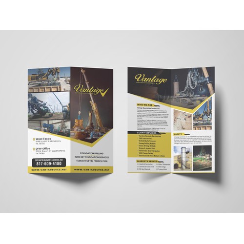  Construction Company Marketing Pamphlet