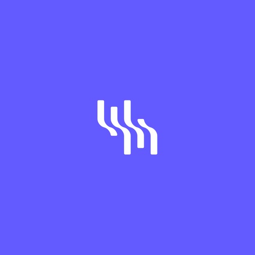 The combination of the letters w and m becomes the flow logo