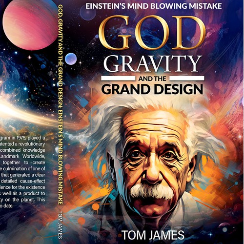 God Gravity and the Grand Design - book cover illustration
