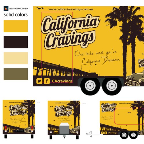 Design a California themed Food Truck Wrap!