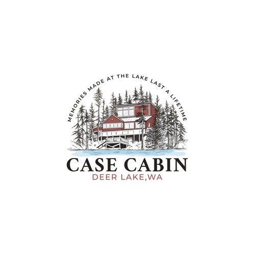 Logo for cabin on lake