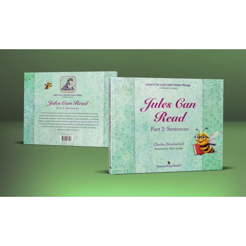 Book cover design of the book "Jules Can Read, Part 2: Sentences"
